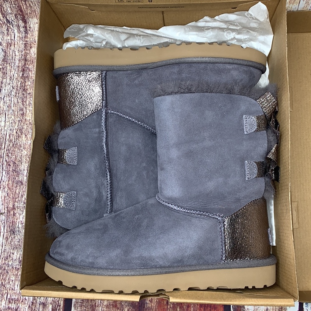 💗SOLD OUT 😍UGG BAILEY BOW GLITZ Boots - Picture 7 of 12
